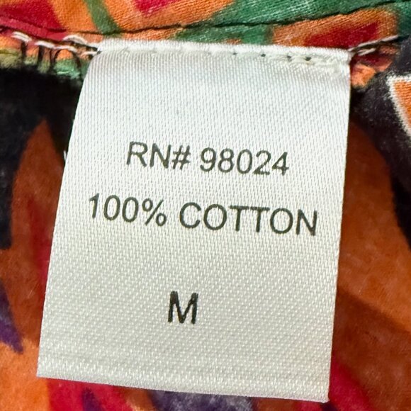 House of Harlow 1960 Short Ruffle Flutter Sleeve Meadow Pink Print Size Medium - Picture 8 of 8